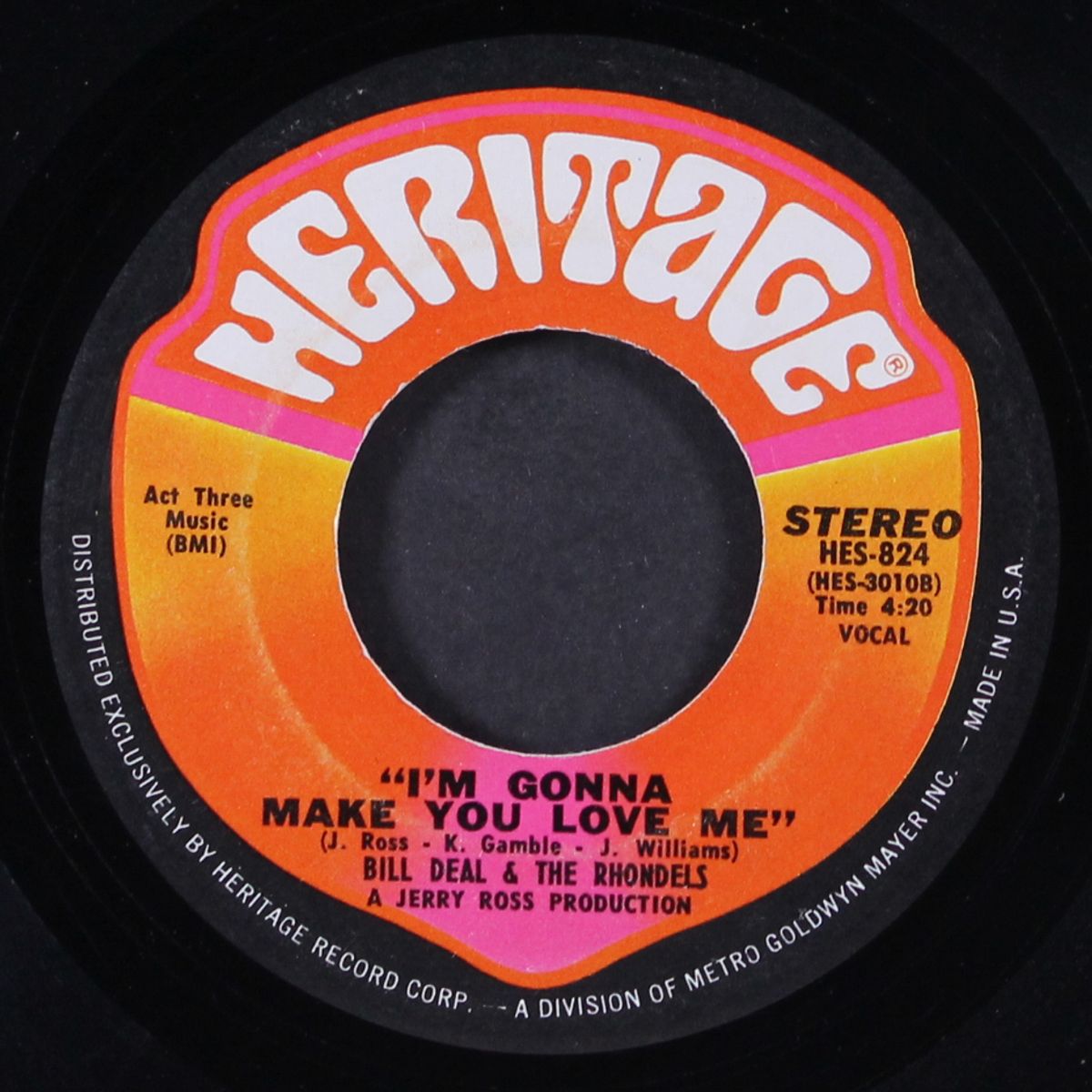 hey bulldog / i'm gonna make you love me by BILL DEAL & RHONDELS