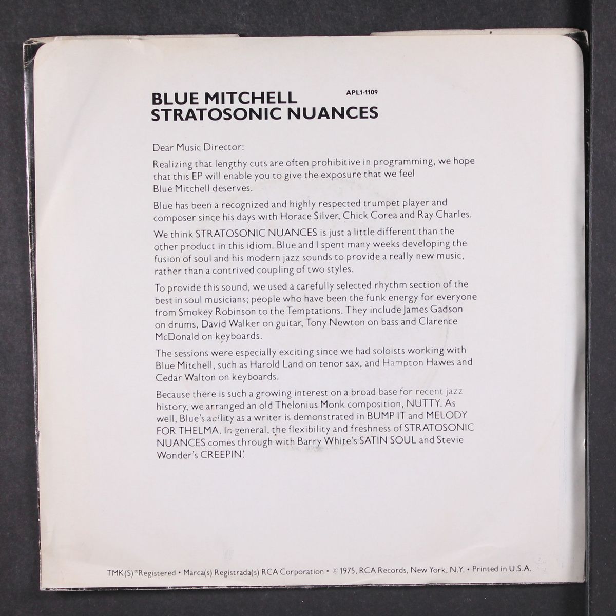 stratosonic nuances by BLUE MITCHELL