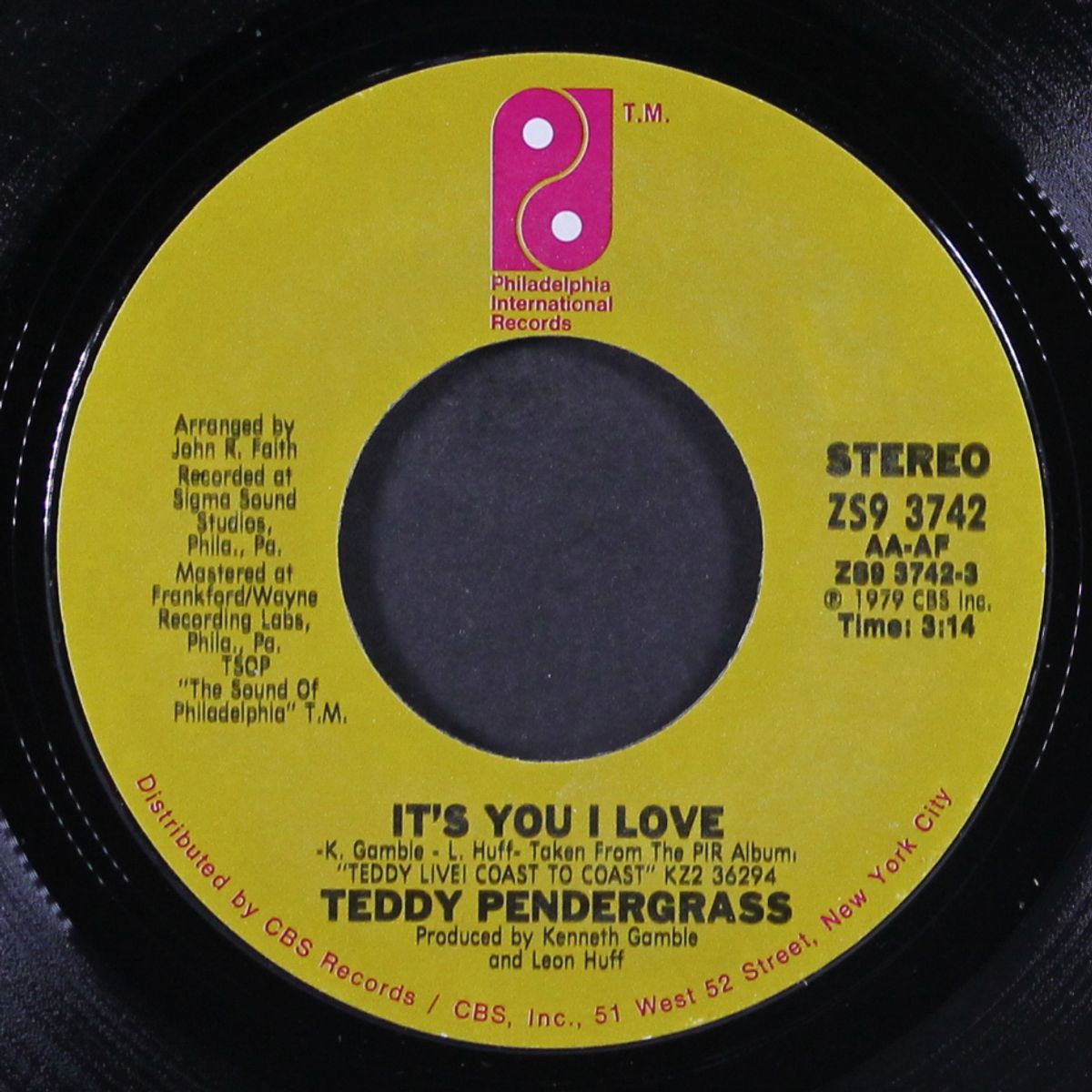 where did all the lovin' go / it's you i love by TEDDY PENDERGRASS