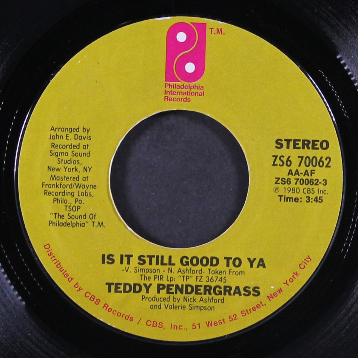 is it still good to ya / girl you know by TEDDY PENDERGRASS