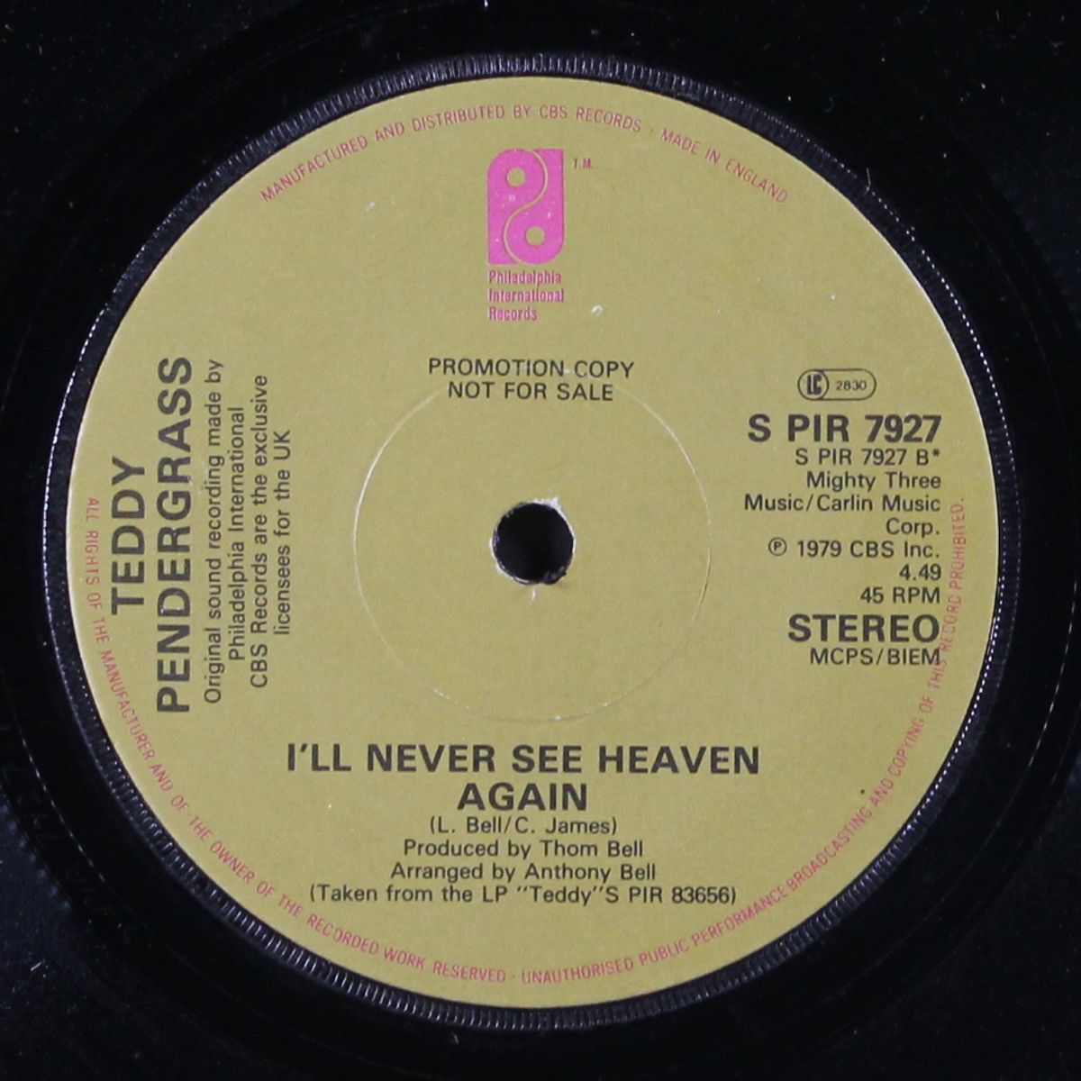 do me / i'll never see heaven again by TEDDY PENDERGRASS