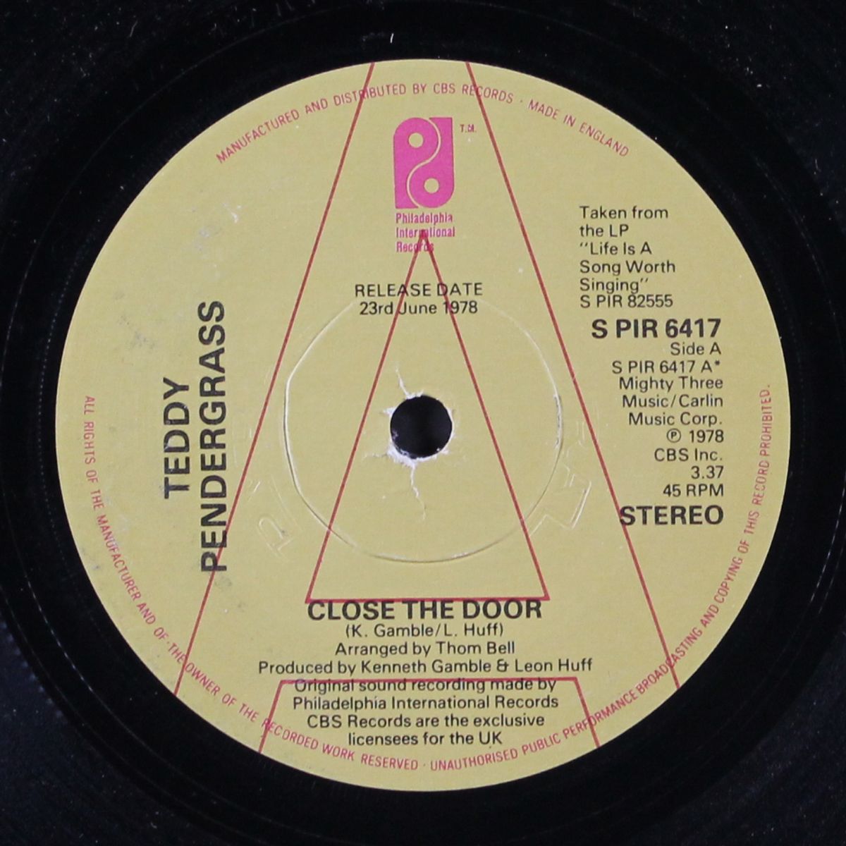 close the door / get up get down get funky get loose by TEDDY PENDERGRASS