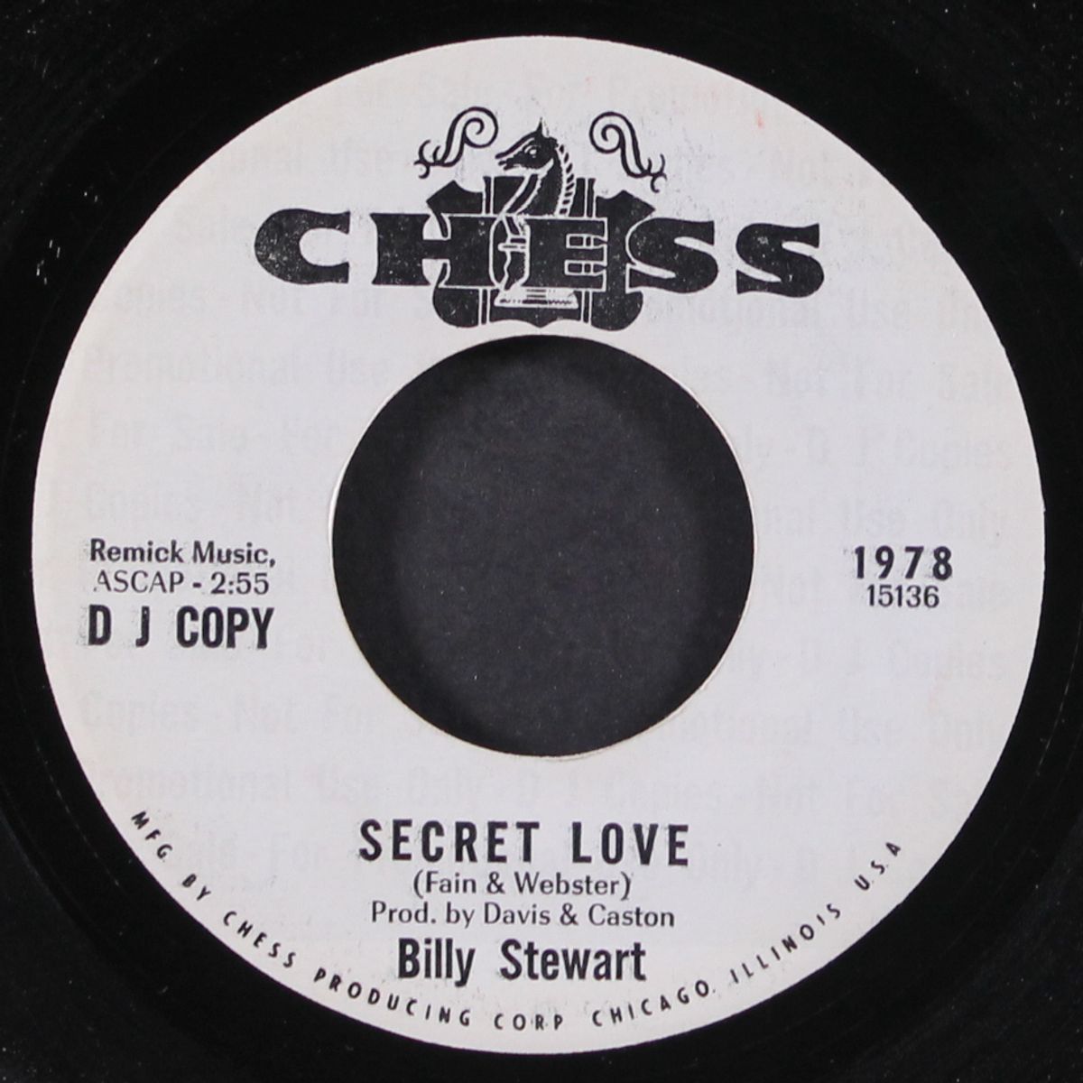 secret love / blank by BILLY STEWART