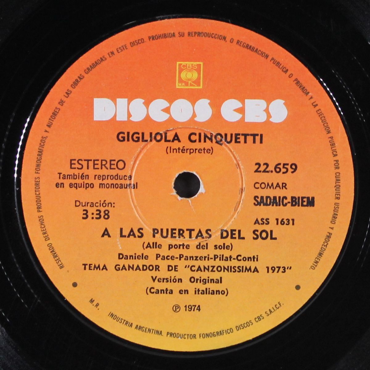 a las puertas del sol by GIGLIOLA CINQUETTI