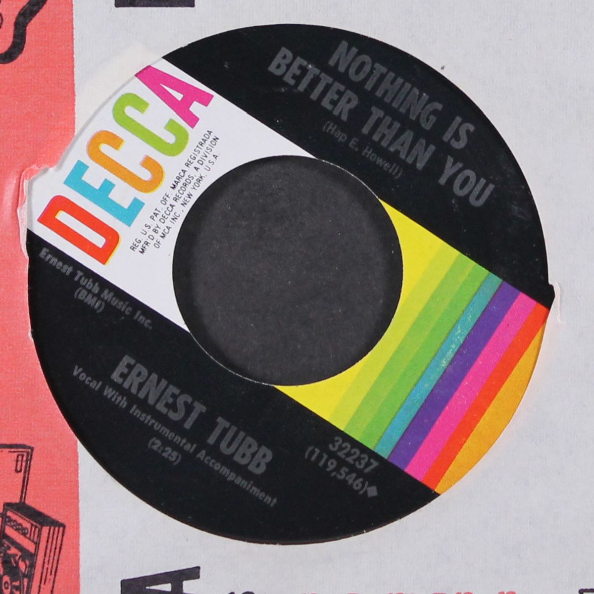 too much of not enough / nothing is better than you by ERNEST TUBB