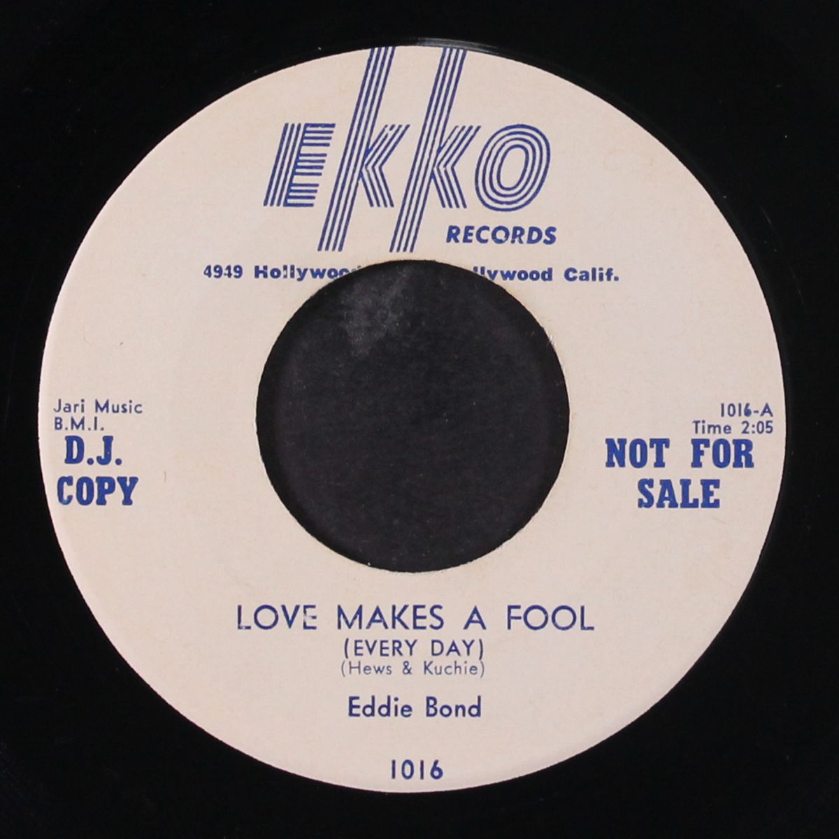 love makes a fool / your eyes by EDDIE BOND