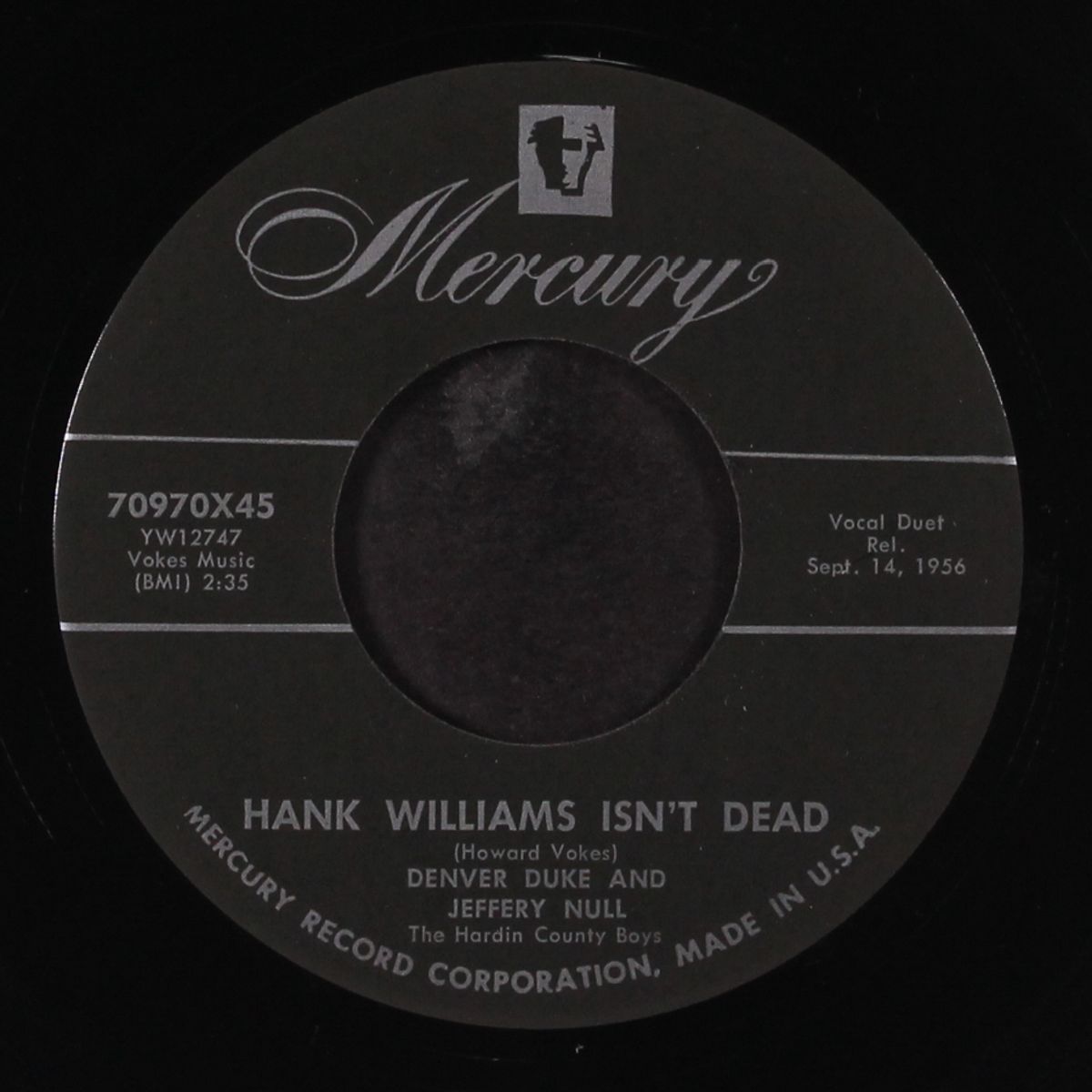 rock and roll blues / hank williams isn't dead by DENVER DUKE & JEFFERY NULL