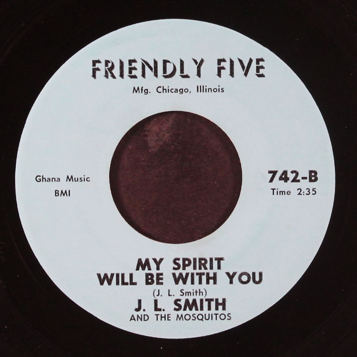 can't stand your evil ways / my spirit will be with you by J.L. SMITH