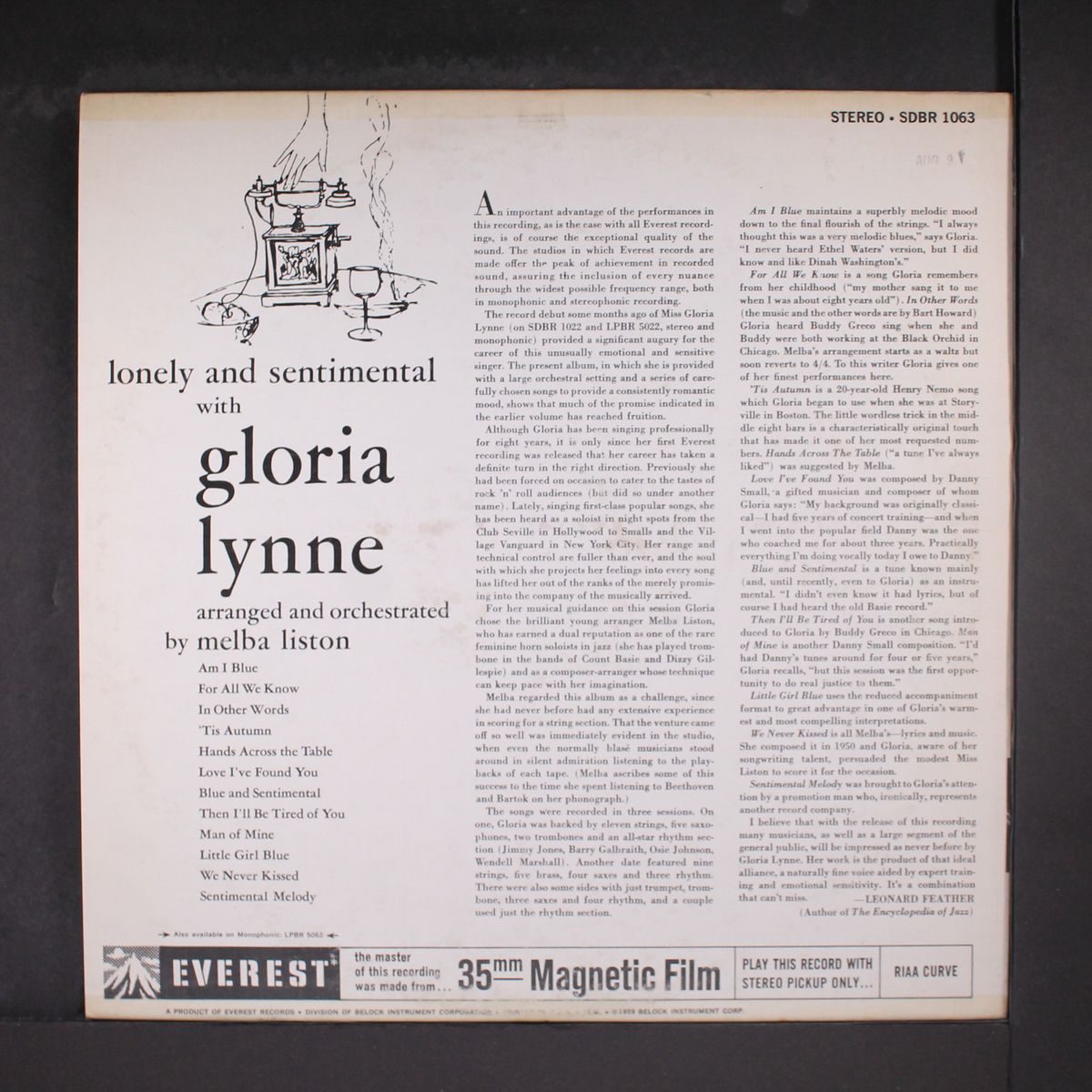 lonely and sentimental by GLORIA LYNNE