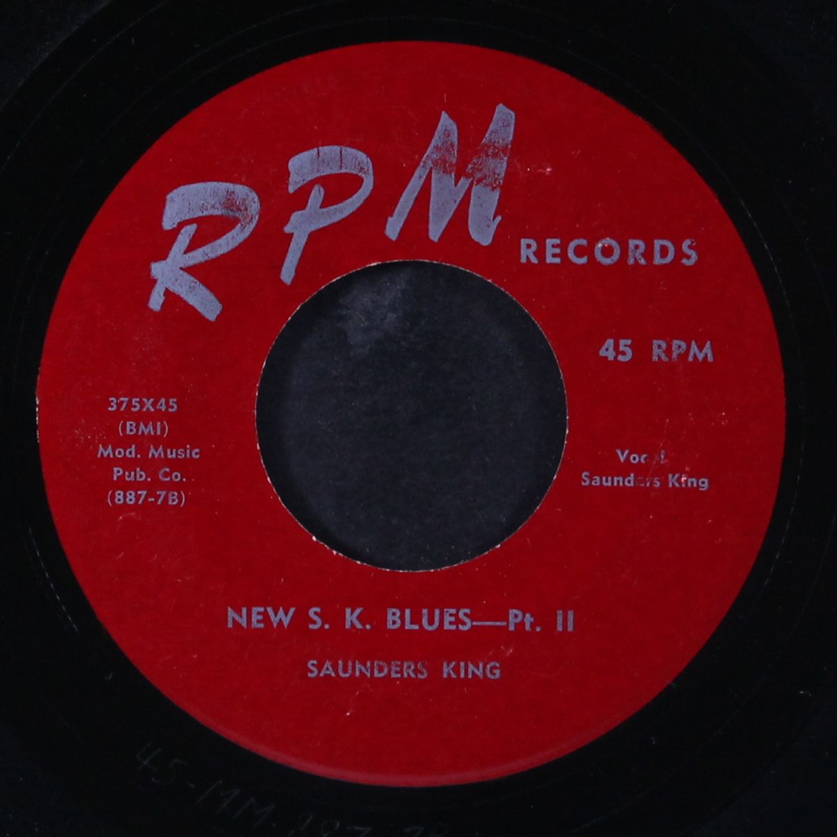 new s.k. blues by SAUNDERS KING