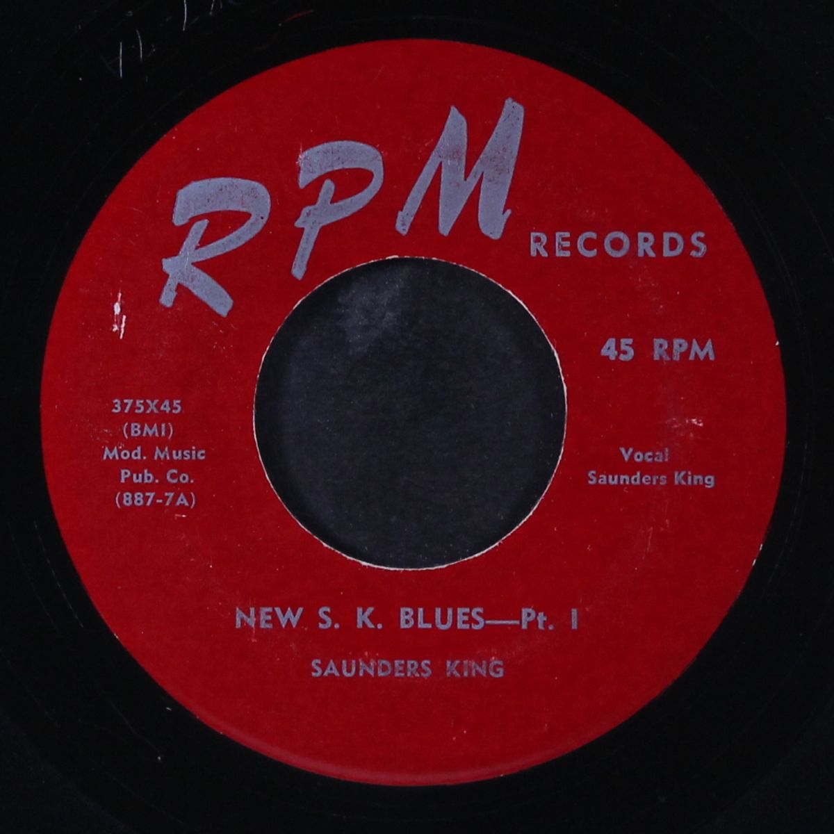 new s.k. blues by SAUNDERS KING