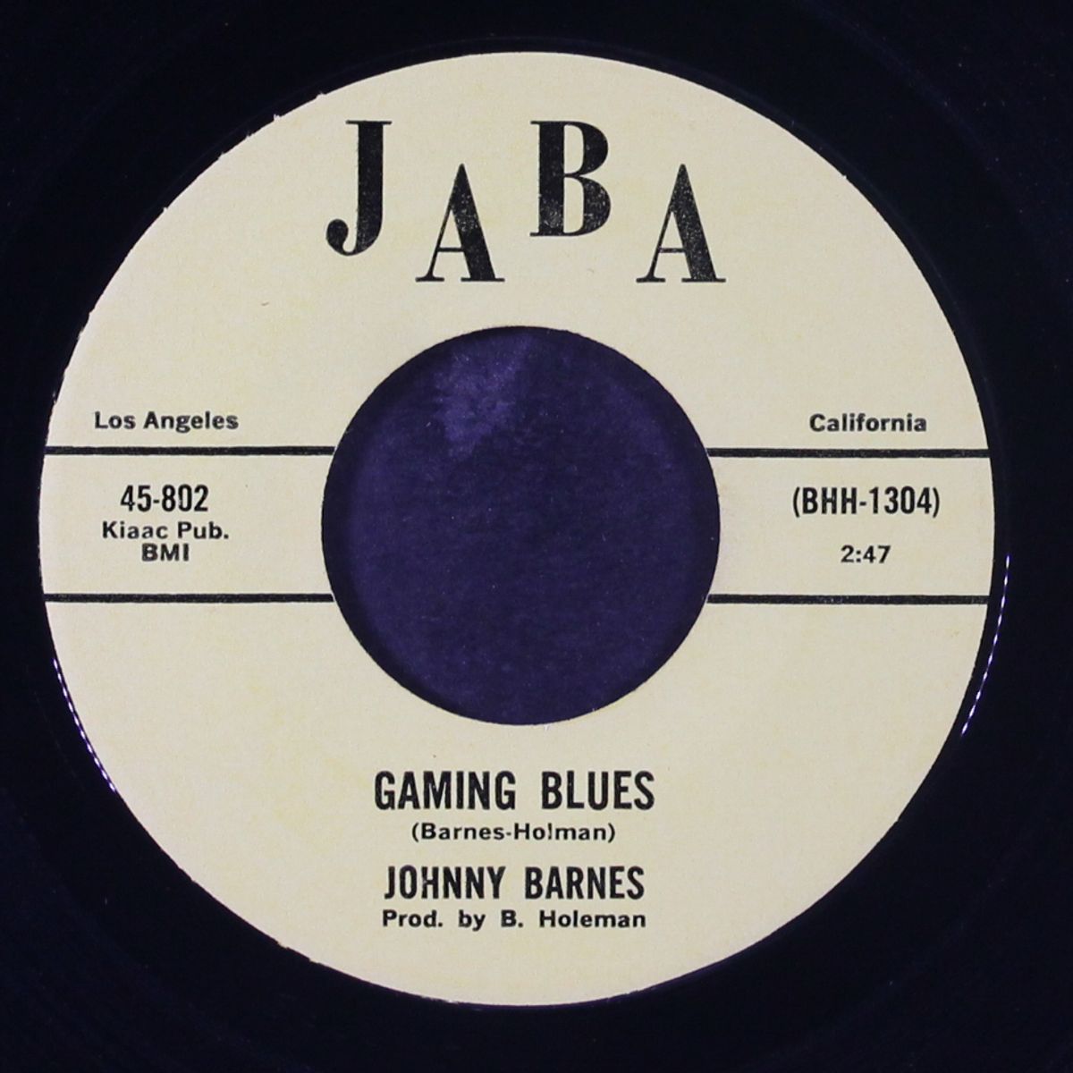 gaming blues / johnny's soul blues by JOHNNY BARNES