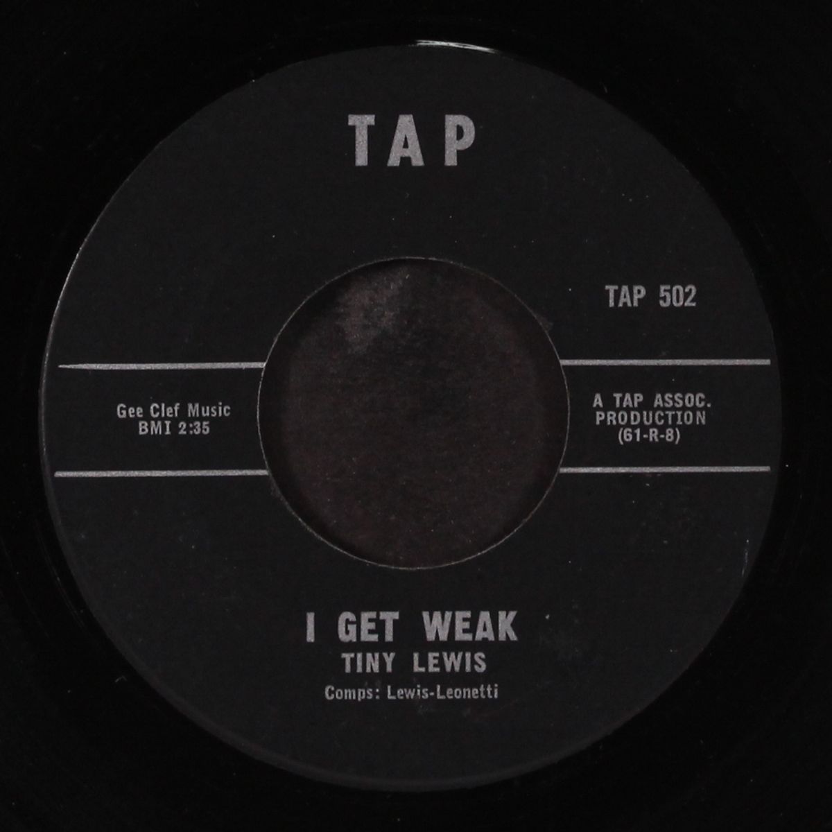 too much rockin / i get weak by TINY LEWIS