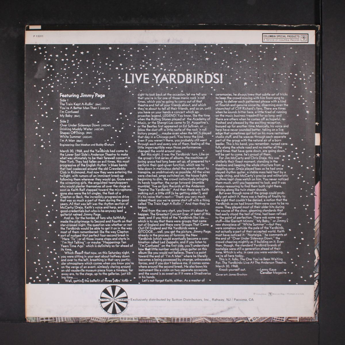 live yardbirds featuring jimmy page by YARDBIRDS