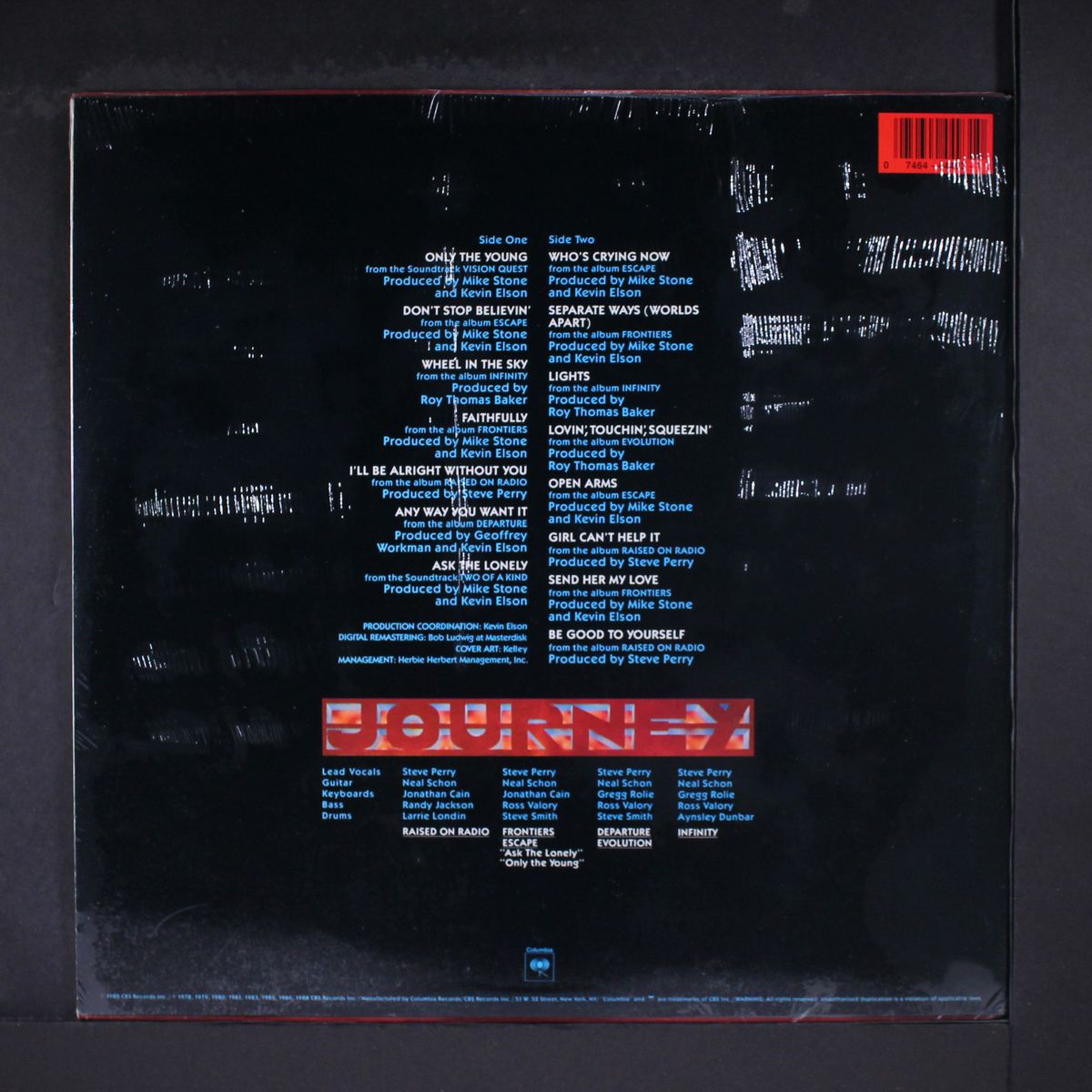 greatest hits by JOURNEY