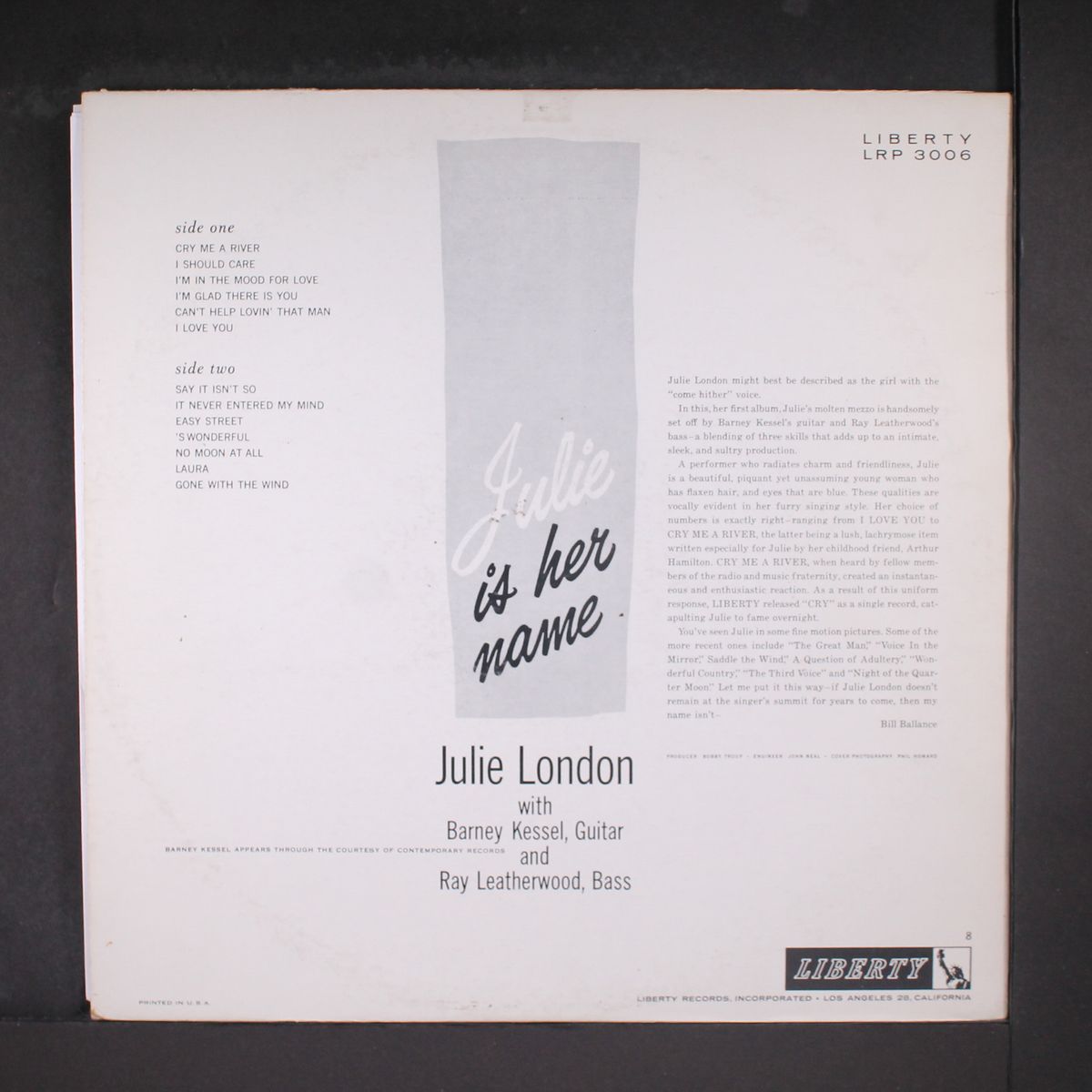 julie is her name by JULIE LONDON