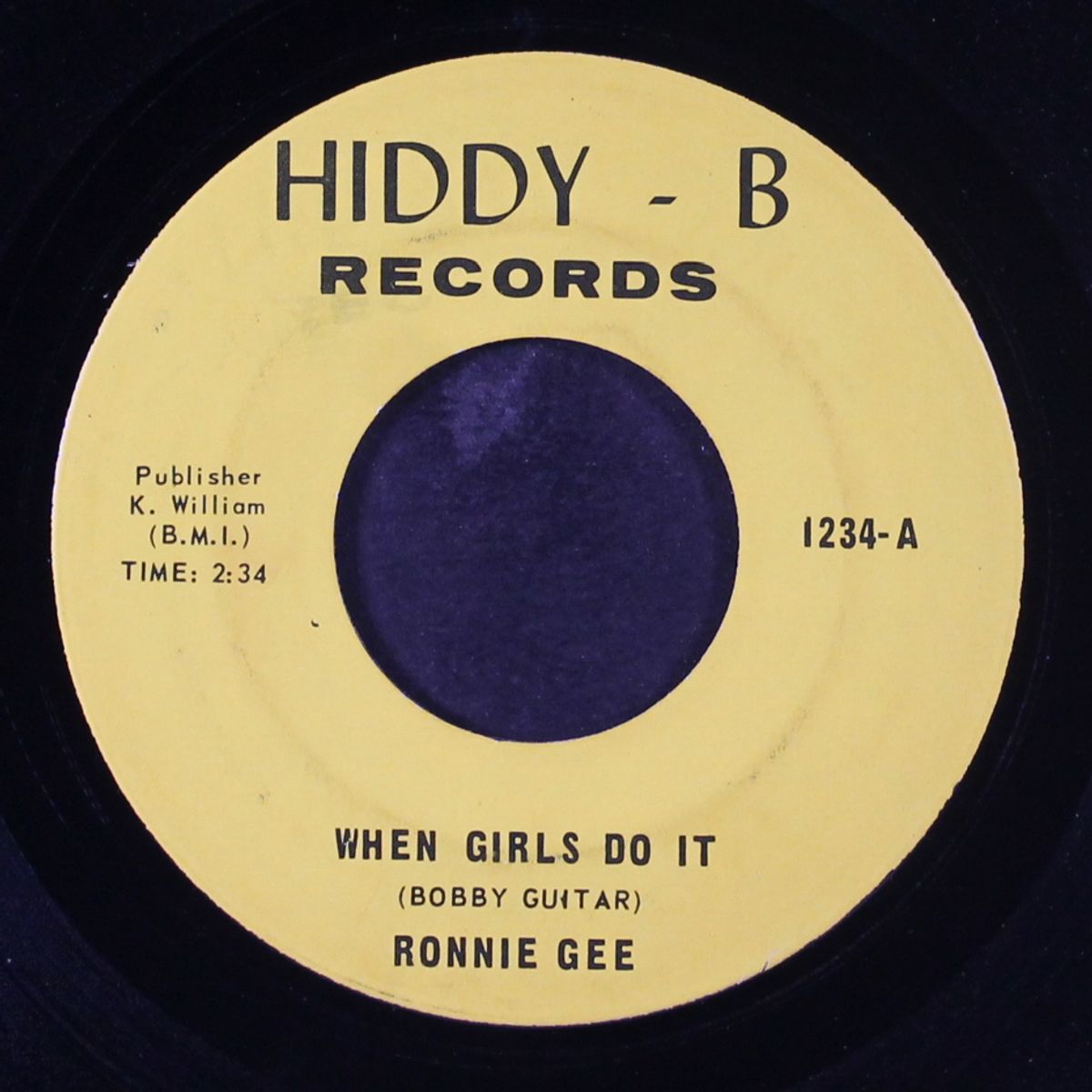 she's so fine / when girls do it by RONNIE GEE