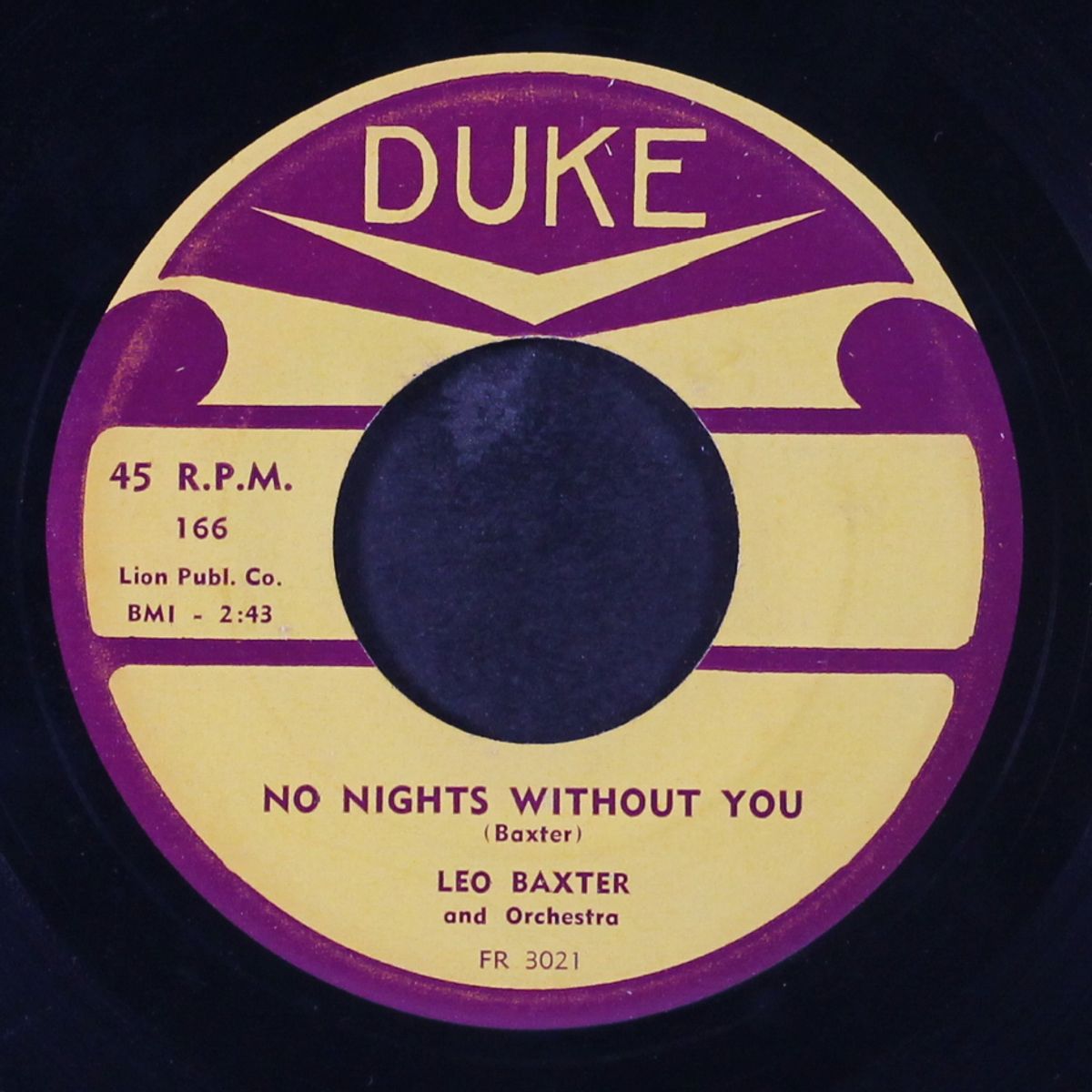 no longer wanted / no nights without you by LEO BAXTER