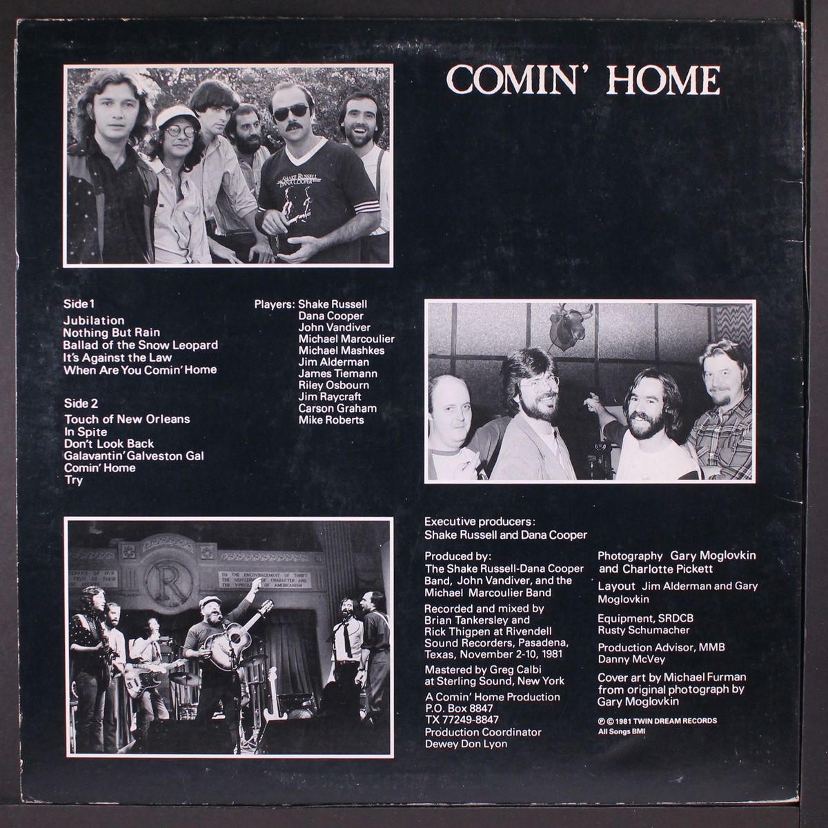 comin' home by SHAKE RUSSELL / DANA COOPER BAND