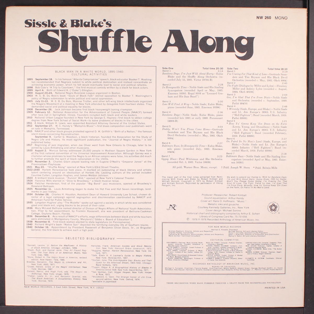 shuffle along by SISSLE & BLAKE