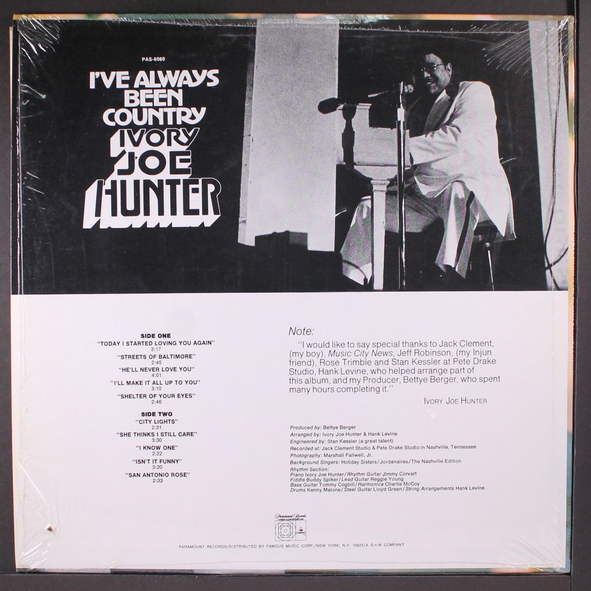 i've always been country by IVORY JOE HUNTER