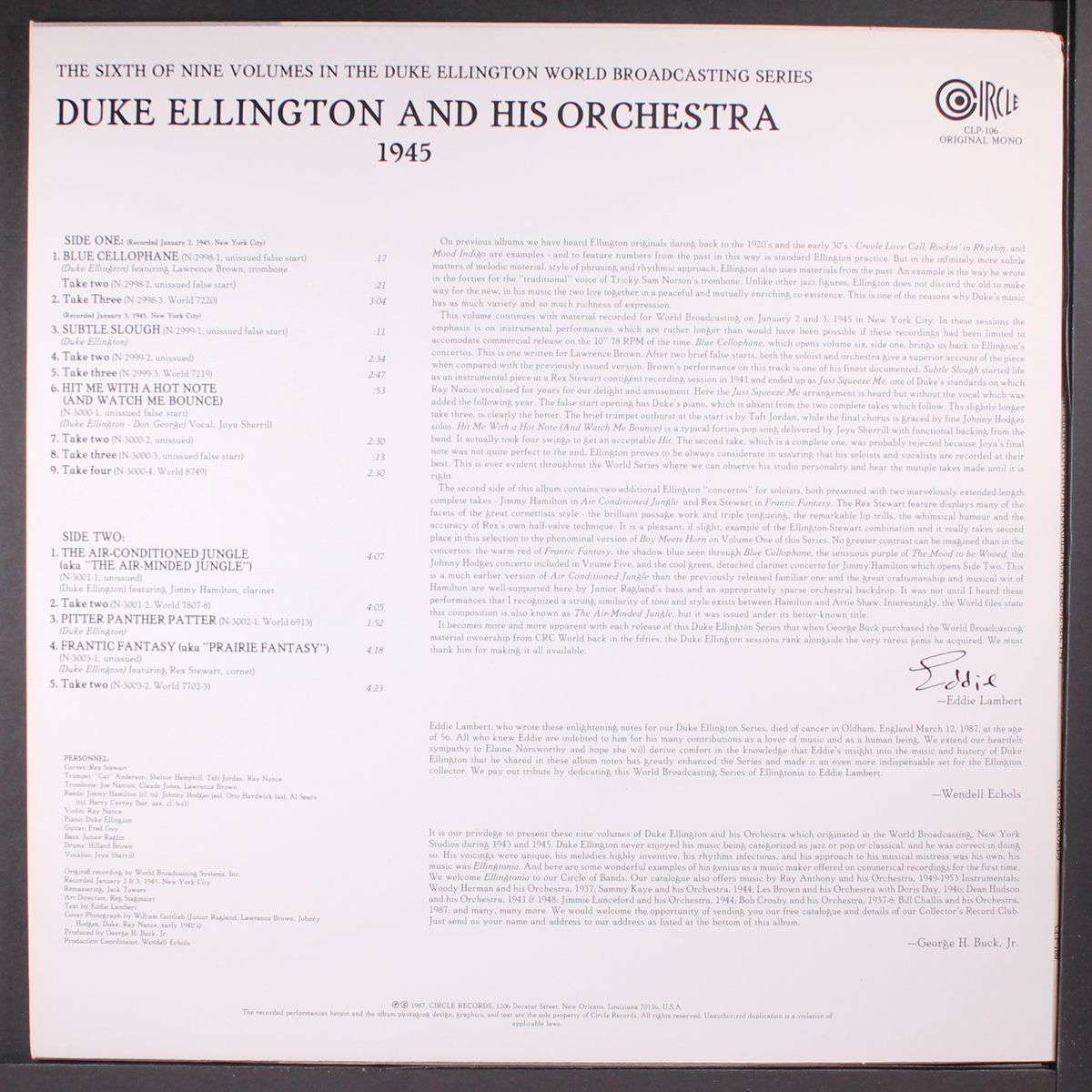 1945, vol. 6 by DUKE ELLINGTON