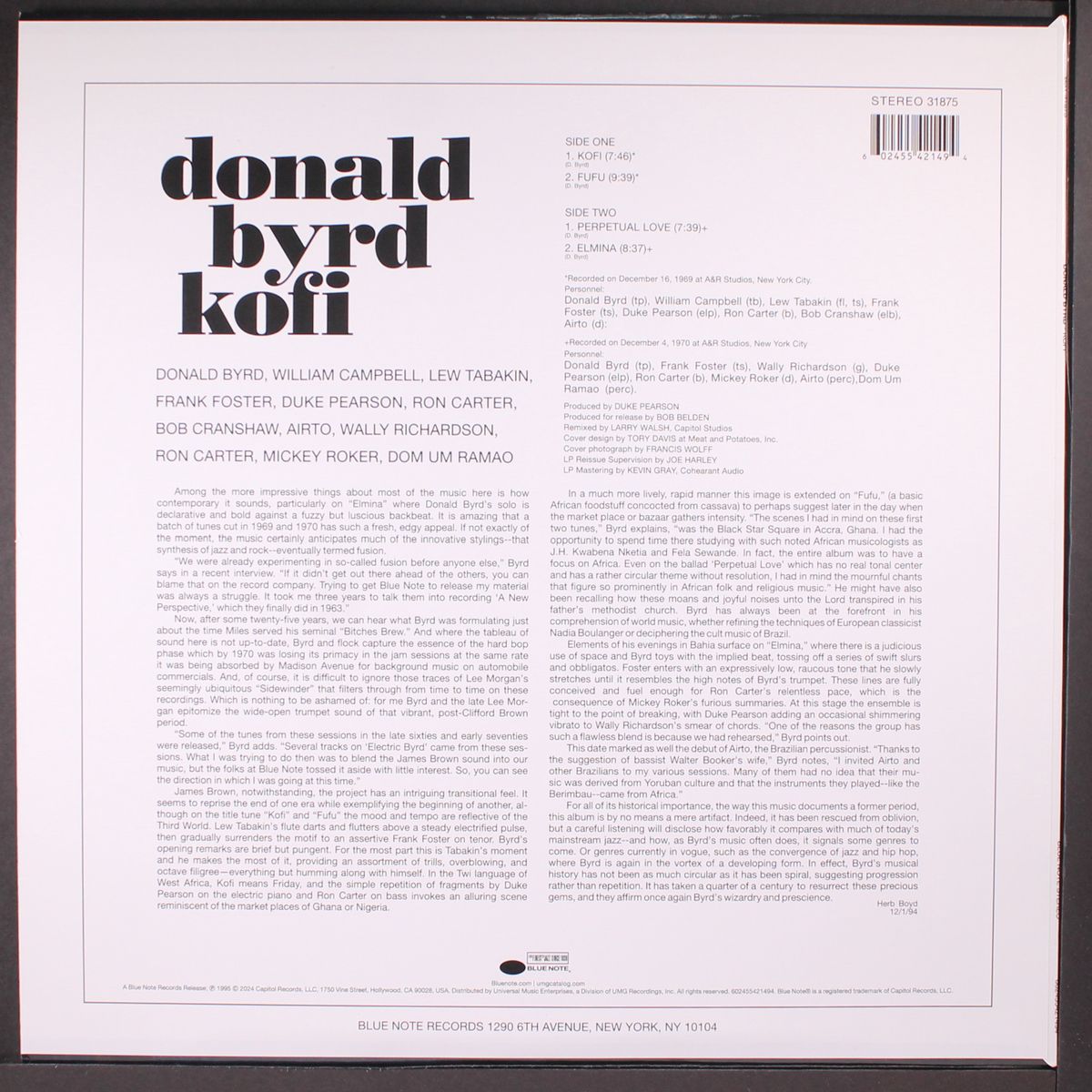 kofi by DONALD BYRD