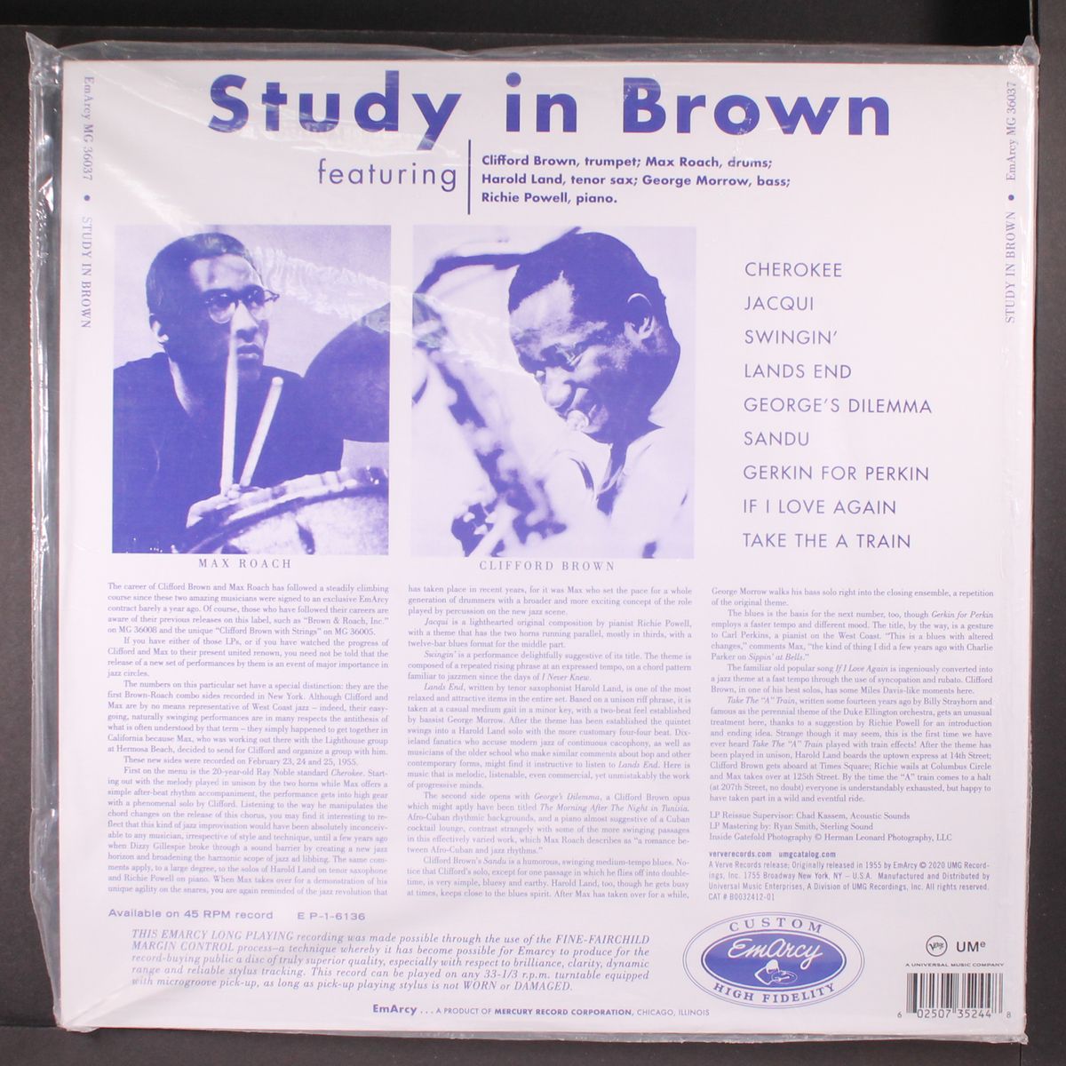 study in brown by CLIFFORD BROWN & MAX ROACH