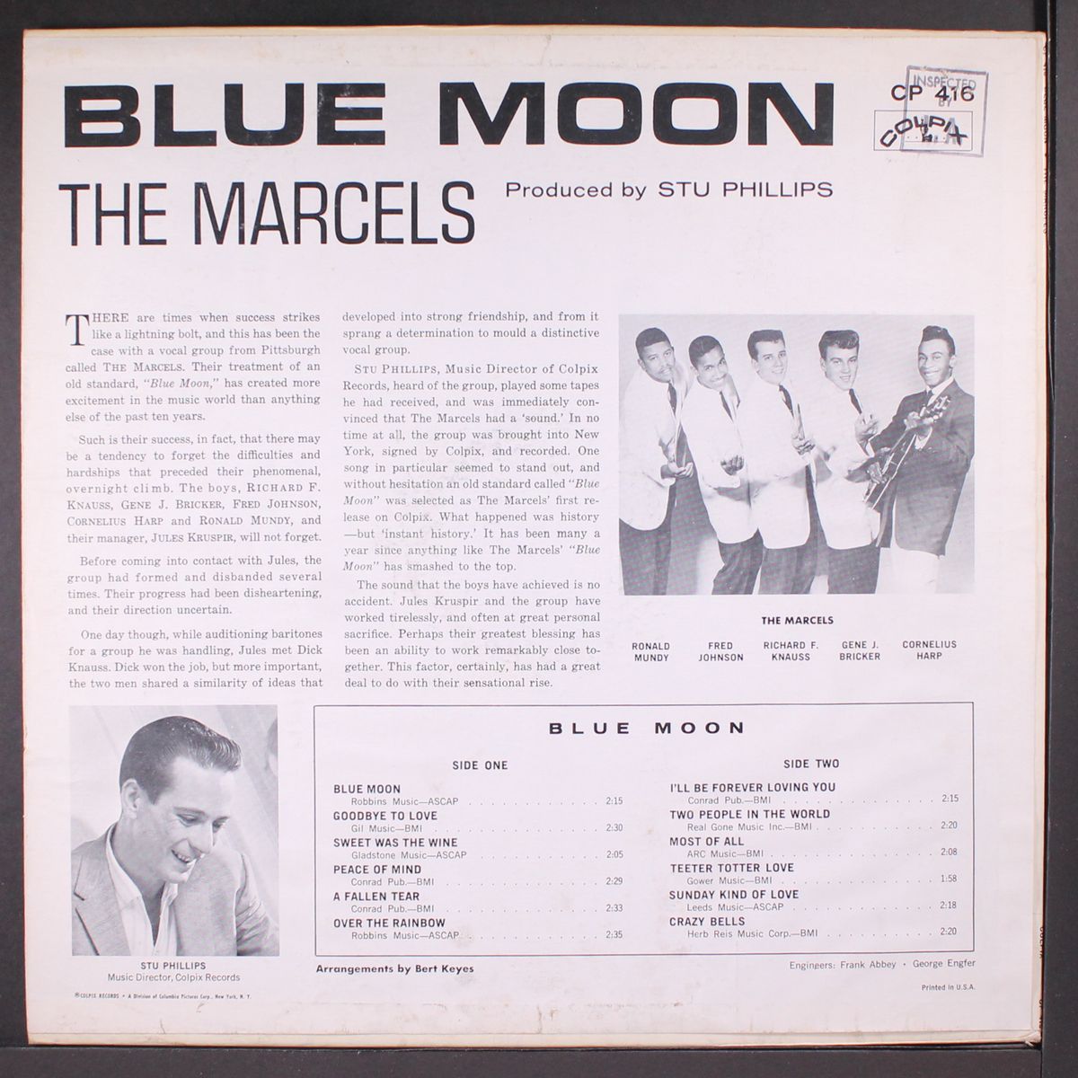 blue moon by MARCELS