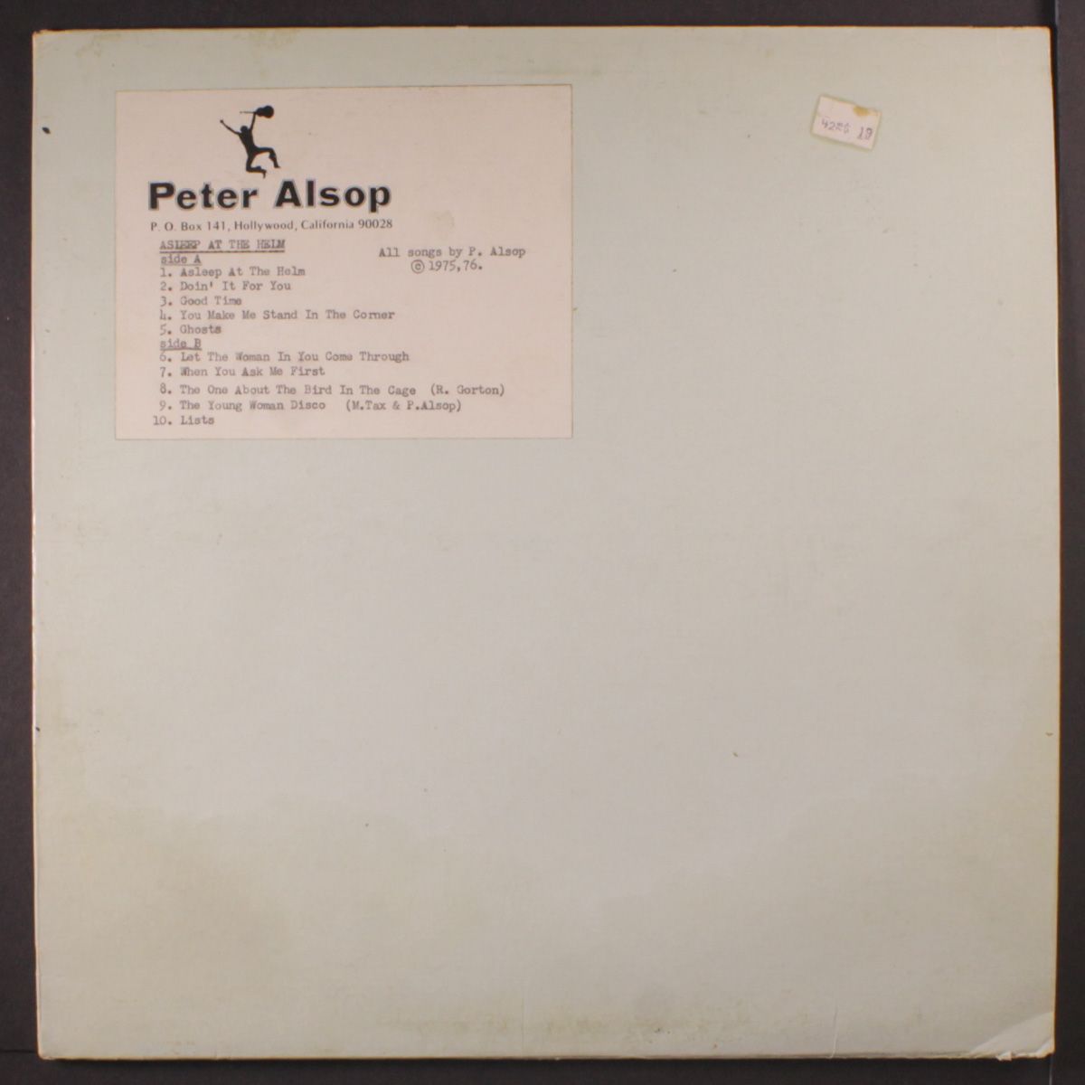 asleep at the helm by PETER ALSOP