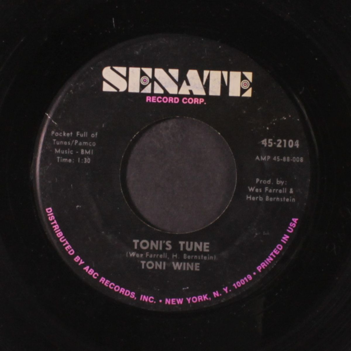 river deep, mountain high / toni's tune by TONI WINE