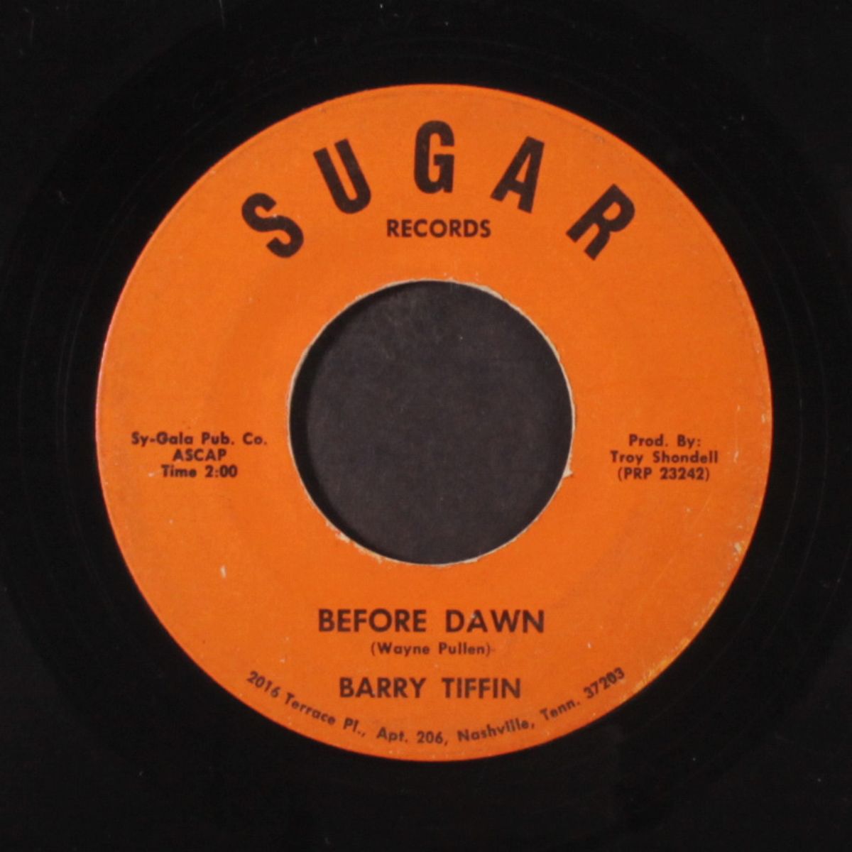 another cup of your sugar / before dawn by BARRY TIFFIN