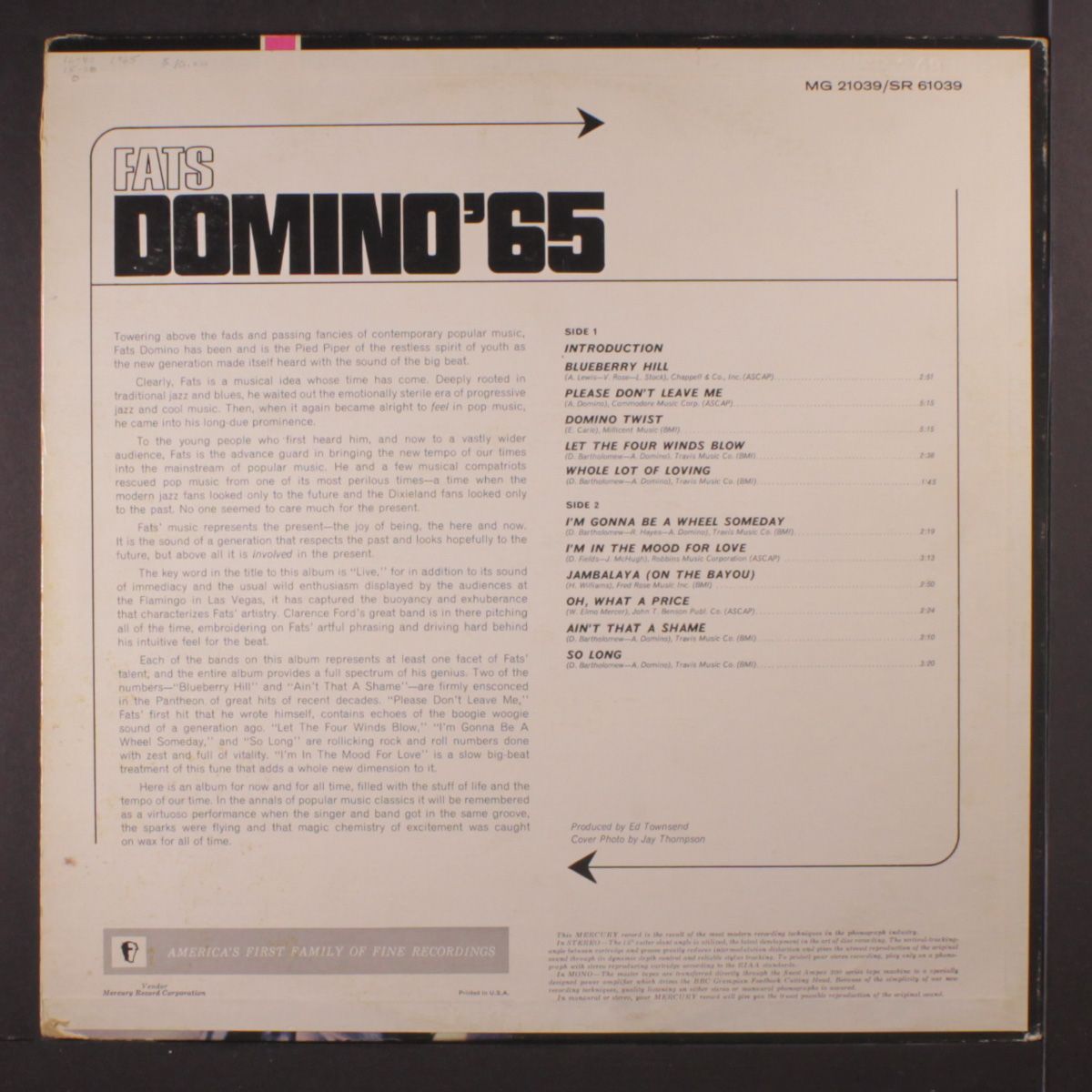 '65 by FATS DOMINO