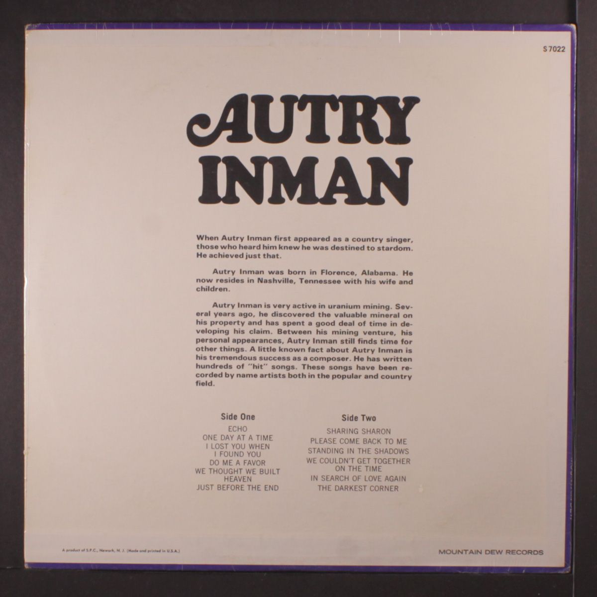autry inman by AUTRY INMAN