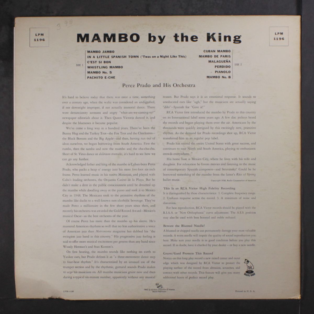 mambo by the king by PEREZ PRADO