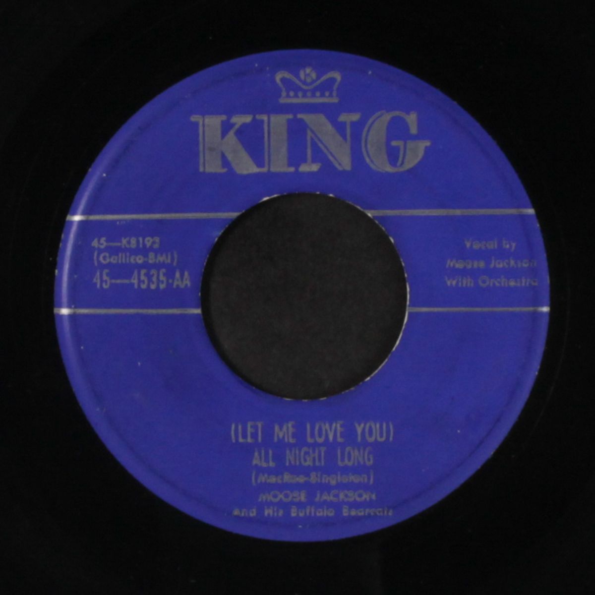 all night long / bootsie by BULL MOOSE JACKSON