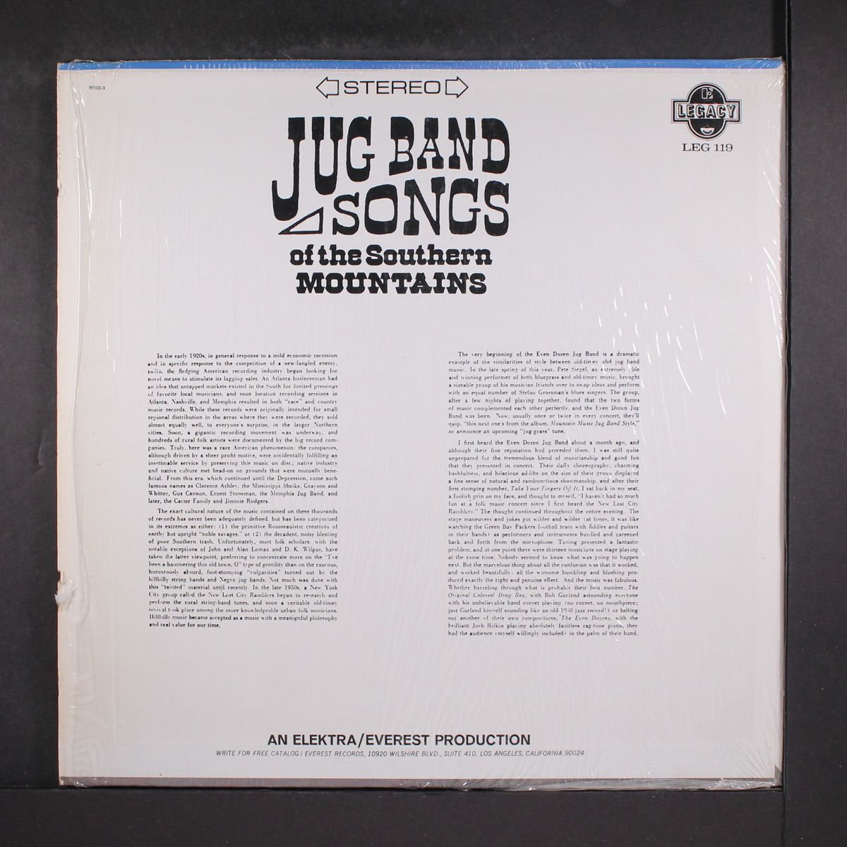jug band songs of the southern mountains by EVEN DOZEN JUG BAND