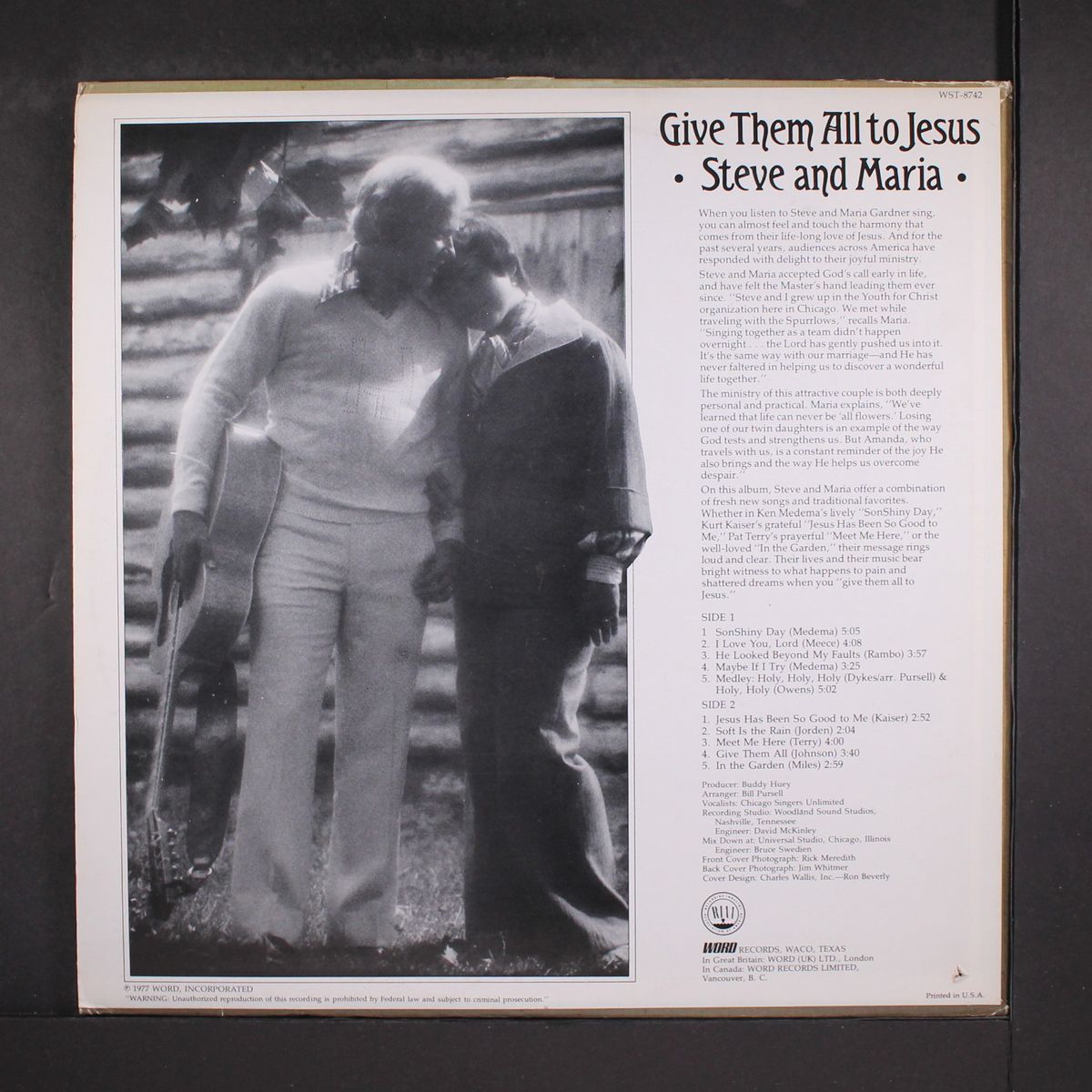give them all to jesus by STEVE & MARIA