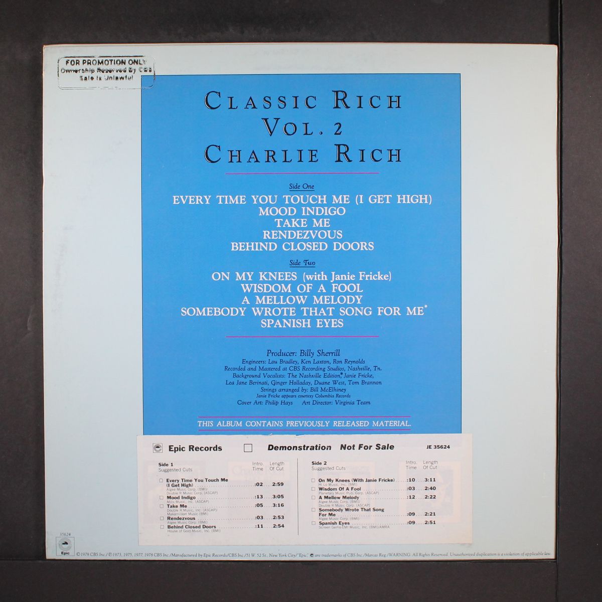classic rich, vol. 2 by CHARLIE RICH