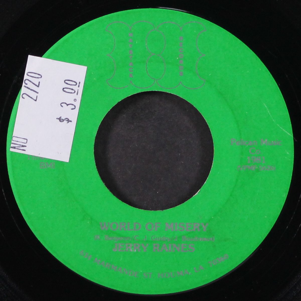 world of misery / meddlin' woman by JERRY RAINES