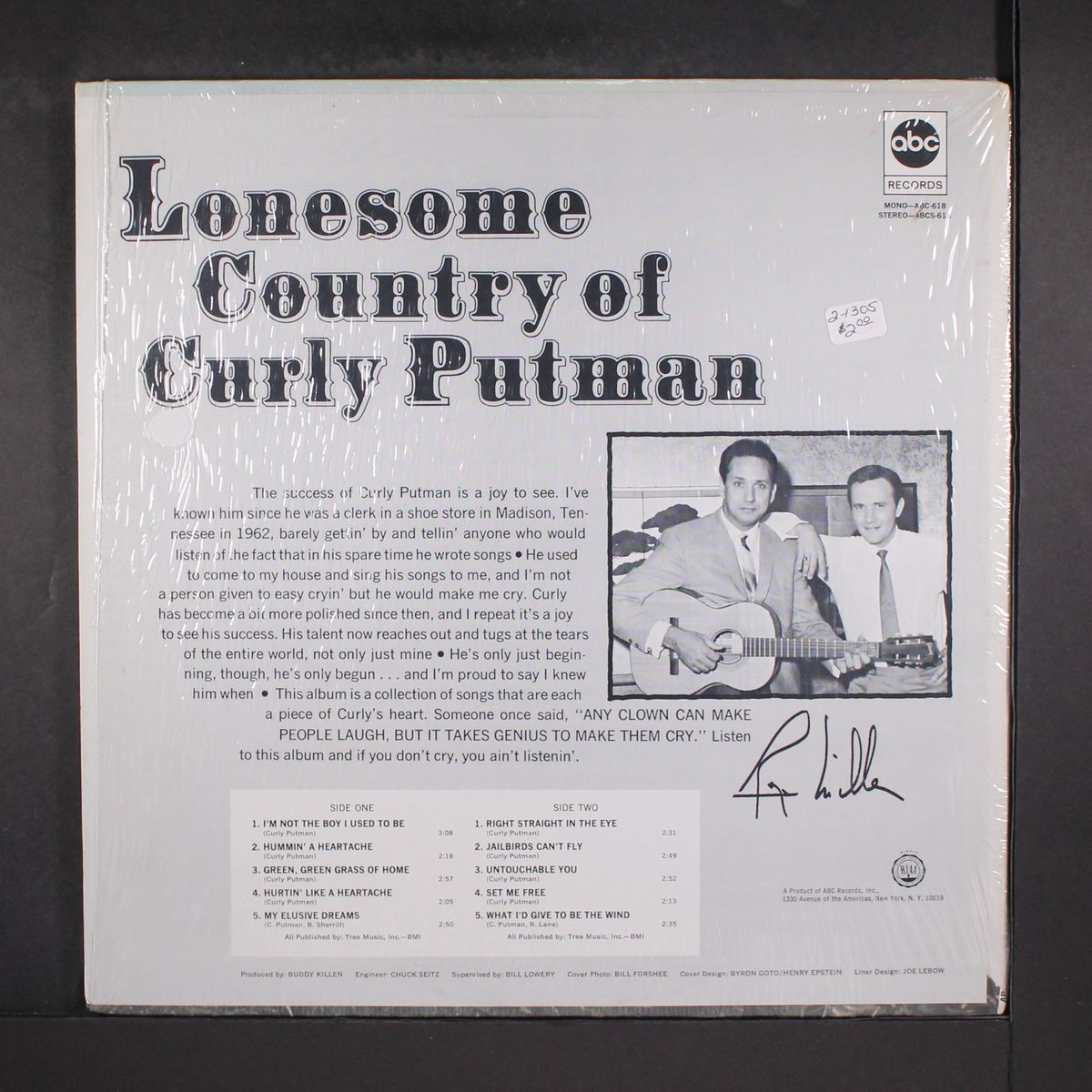 lonesome country of by CURLY PUTMAN