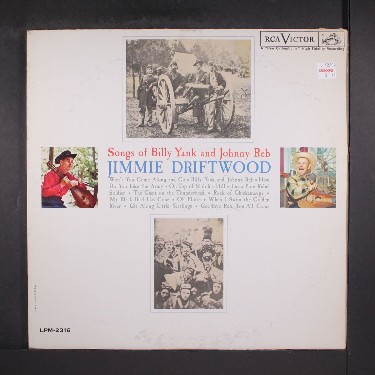 songs of billy yank and johnny reb by JIMMY DRIFTWOOD