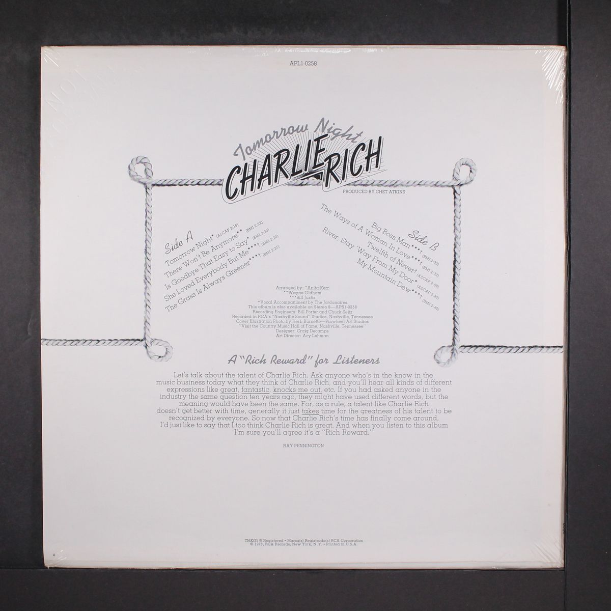 tomorrow night by CHARLIE RICH