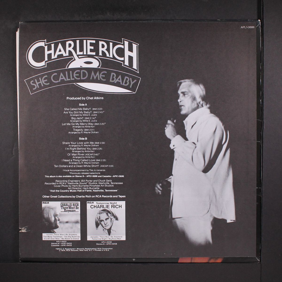 she called me baby by CHARLIE RICH