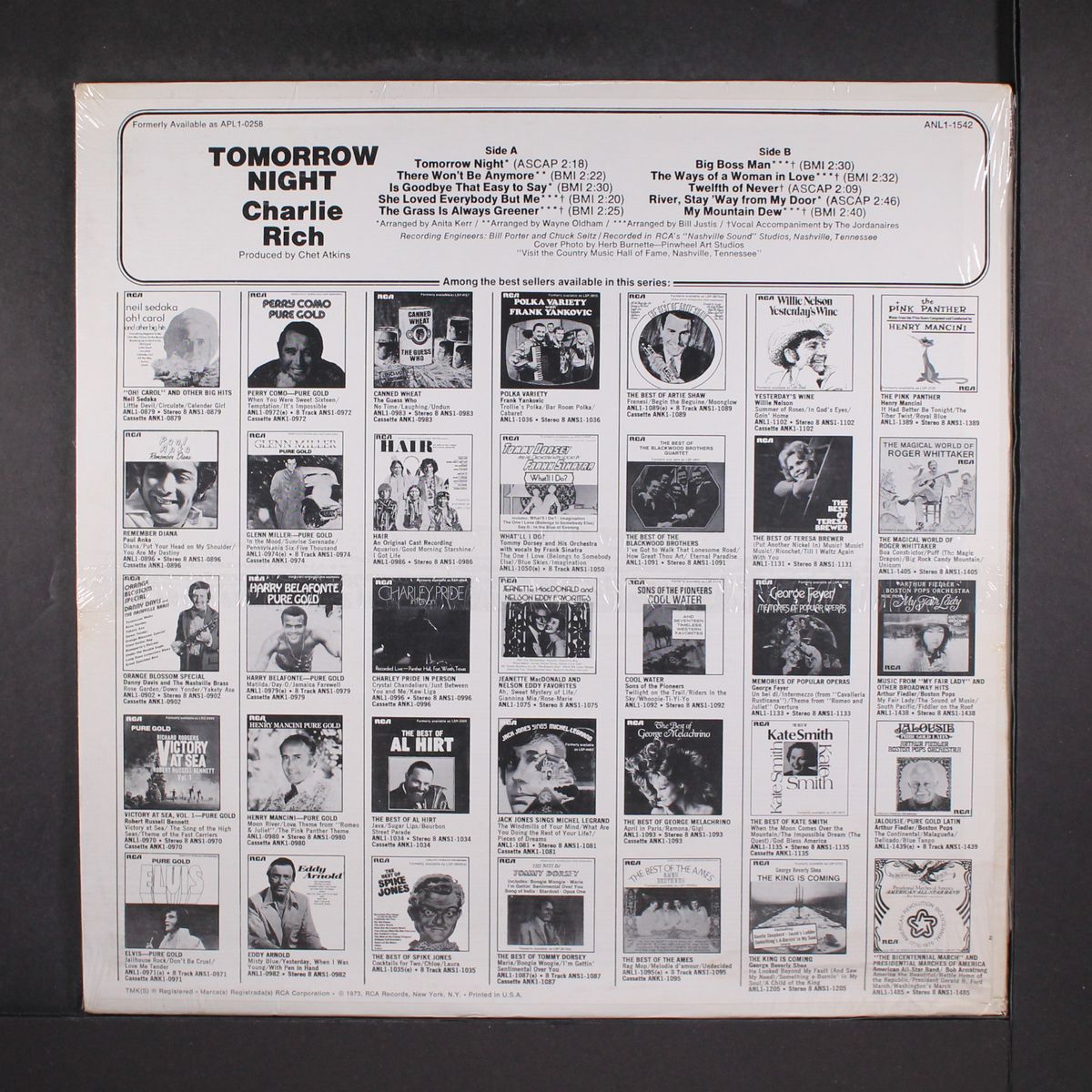 tomorrow night by CHARLIE RICH