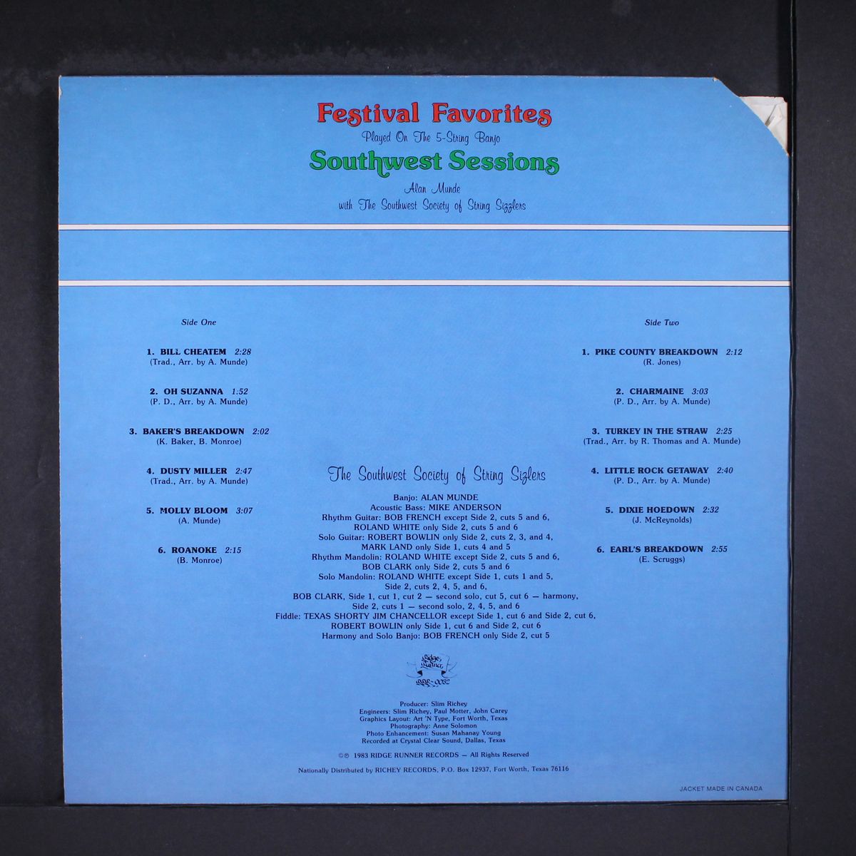 festival favorites, southwest sessions by ALAN MUNDE