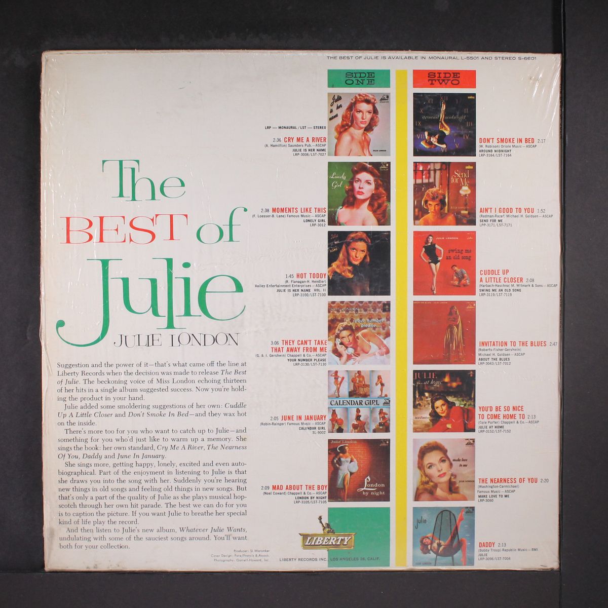 the best of julie by JULIE LONDON