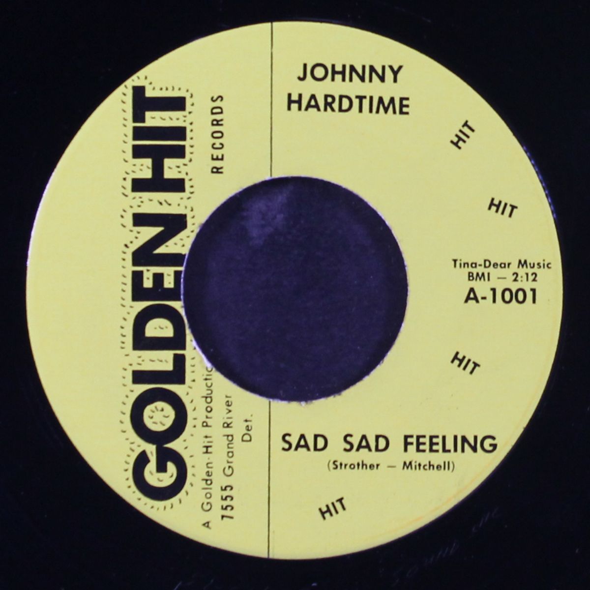 sad sad feeling / blue heartaches by JOHNNY HARDTIME