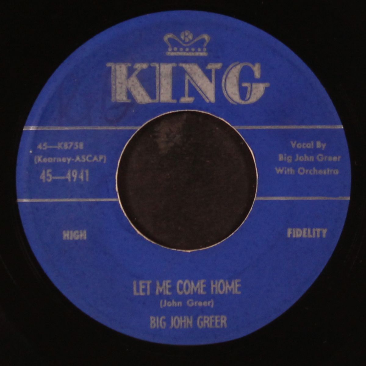 come back uncle john / let me come home by BIG JOHN GREER