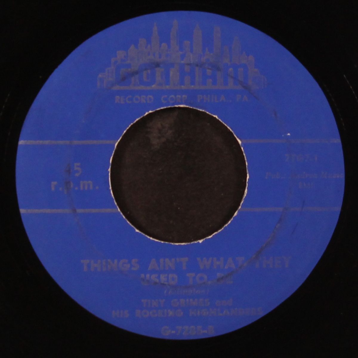 flying saucer boogie / things ain't what they used to be by TINY GRIMES